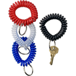 Wrist Coil Key Chain, Assorted Colors, 1 Count