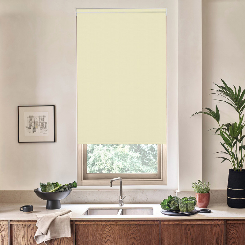 Baluga Blackout Calico Roller Blind