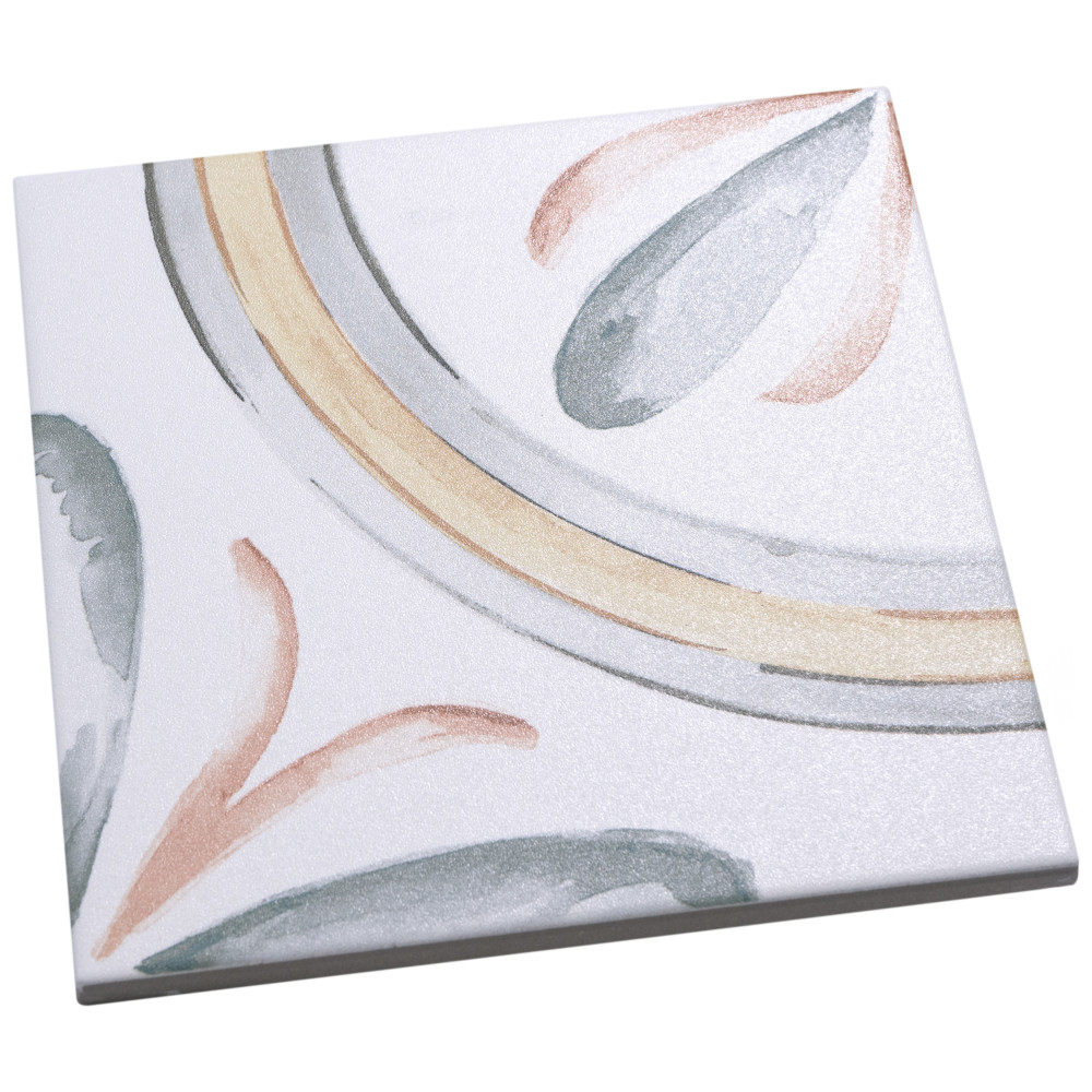 Saint Germain Chaud Deco Rivette 5-3/4 in. x 5-3/4 in. Porcelain Floor and Wall Tile