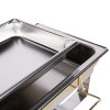 Full-size 9-quart Panacea™ rectangular chafer with gold trim