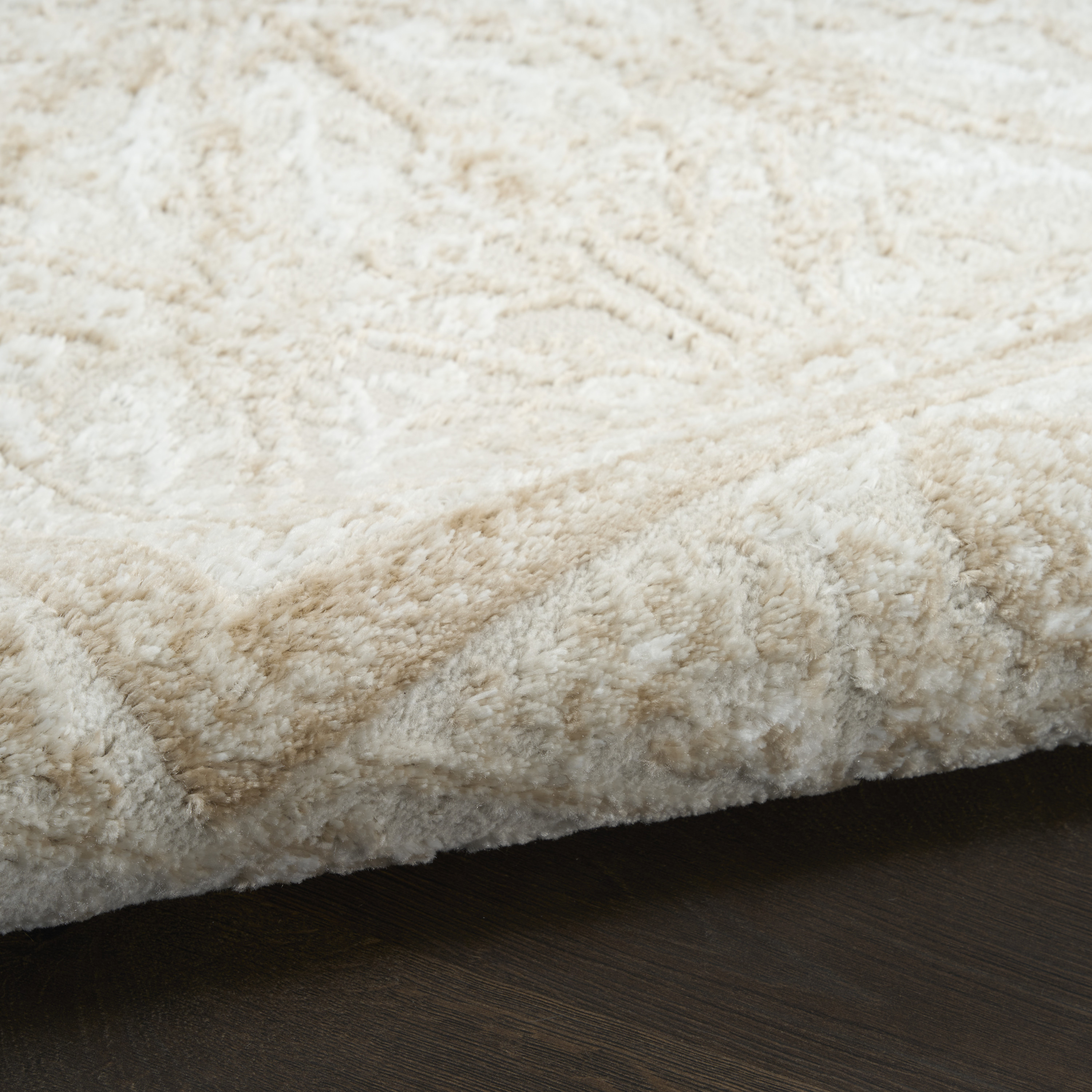 Nourison Dekor 7'10" x 9'10" Cream Beige Vintage Indoor Rug