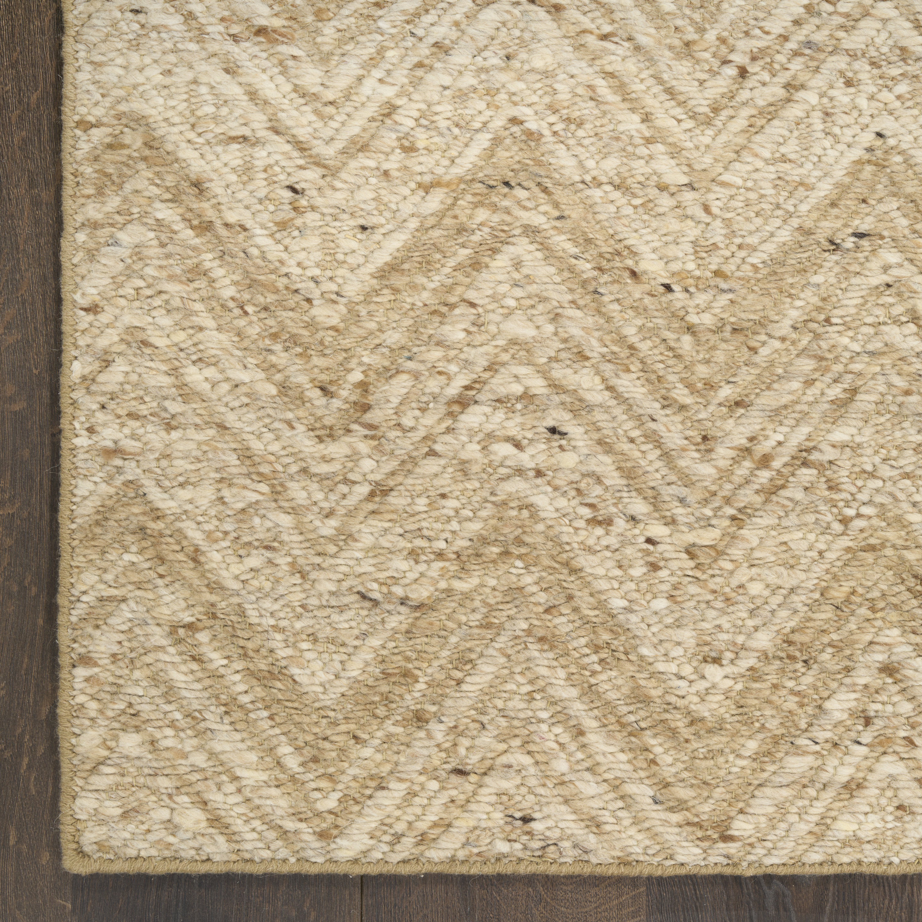 DKNY Pure Purl 7'9" x 9'9" Beige Ivory Modern Indoor Rug