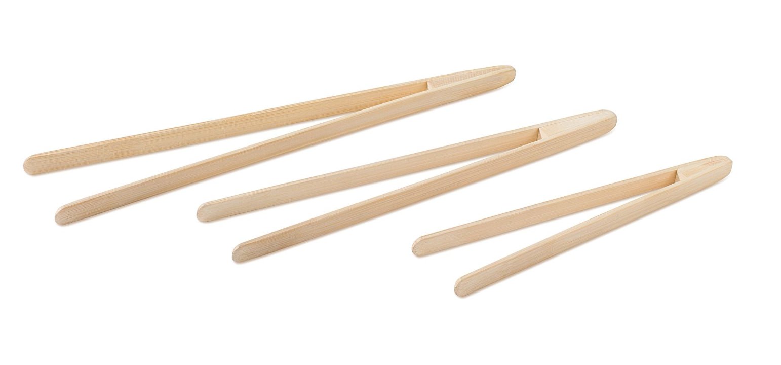 Pinzas de bambú de 20 cm