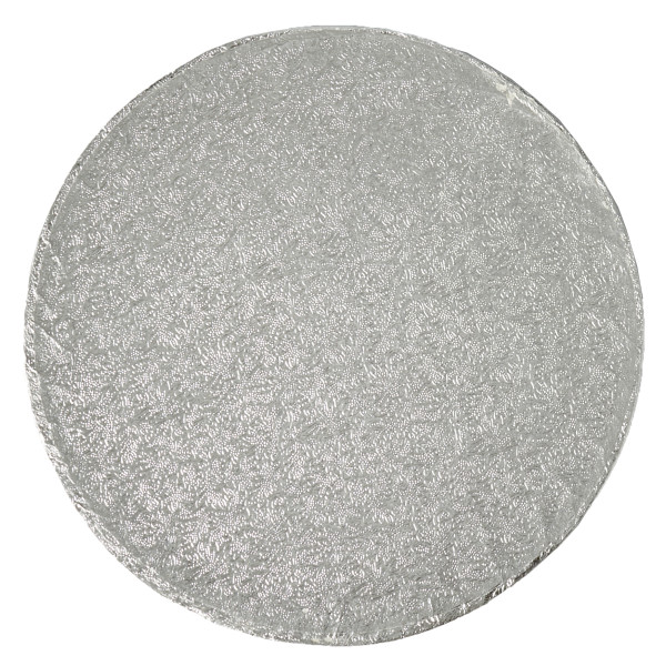 8" Round Silver Foil Cake Board