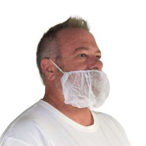 Hospeco, ProWorks, Polypropylene Beard Covers, White