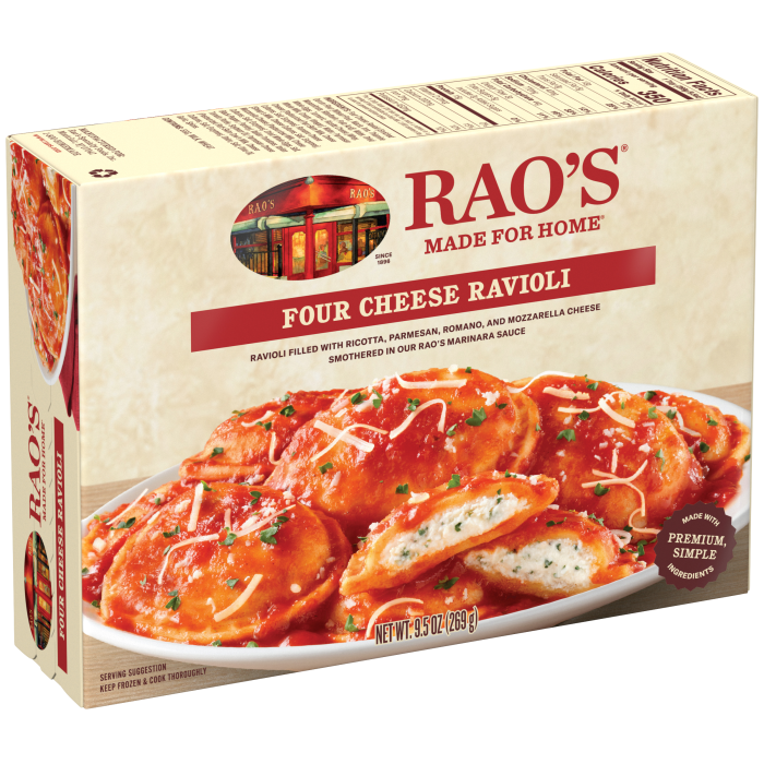 Four Cheese Ravioli Frozen Meal, 9.5 oz - Left angle Image