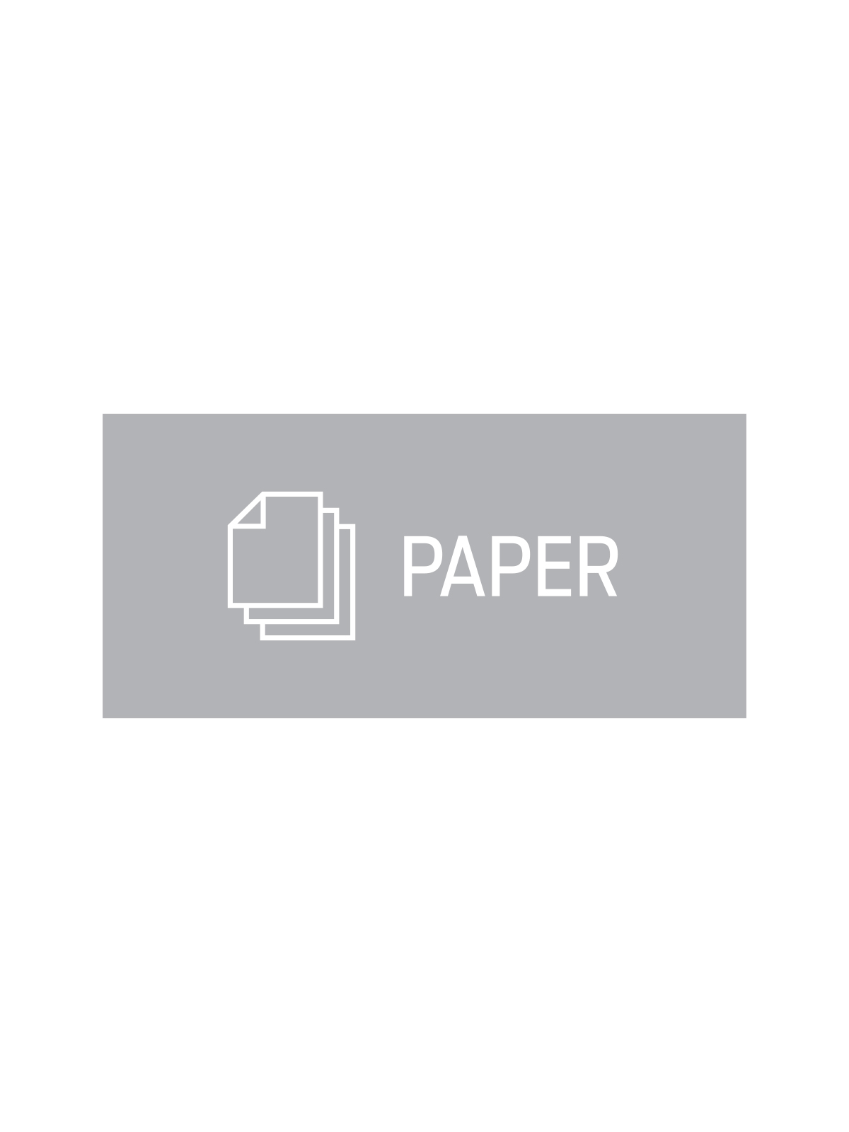 RISE – Single – Sign – Paper – Grey