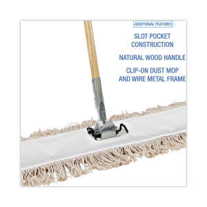 Boardwalk, Cotton Dust Mopping Kit, 36"W, White