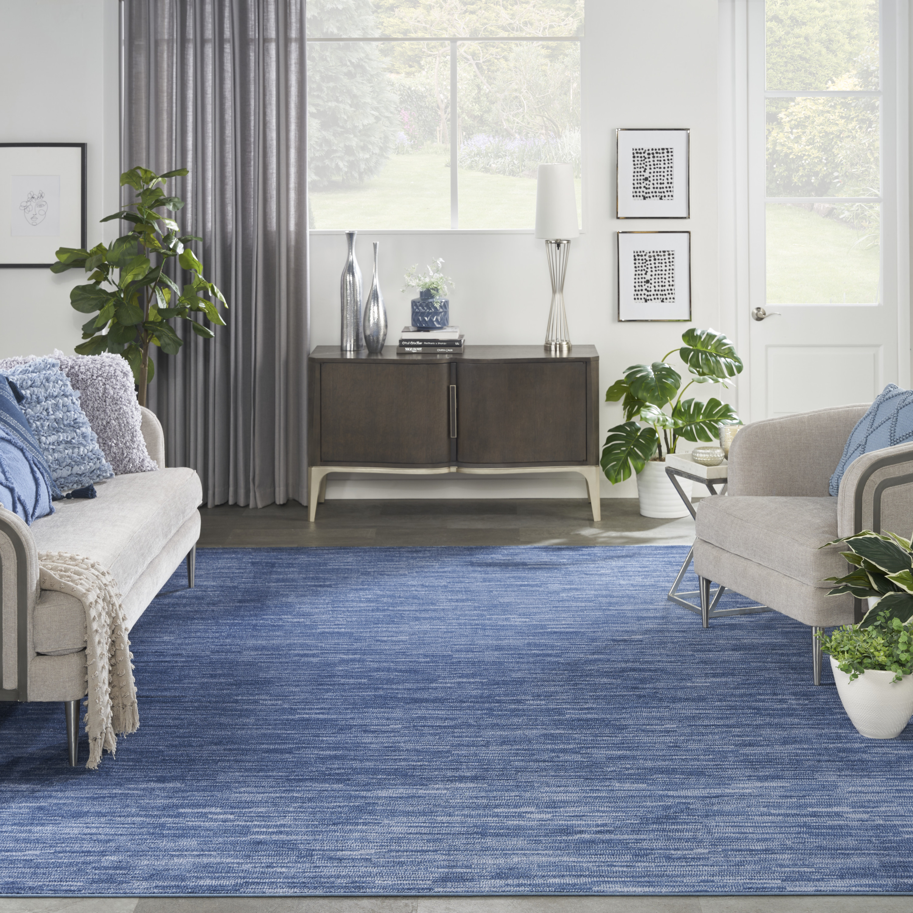Nourison Nourison Essentials 12' x 15' Navy Blue Outdoor Rug