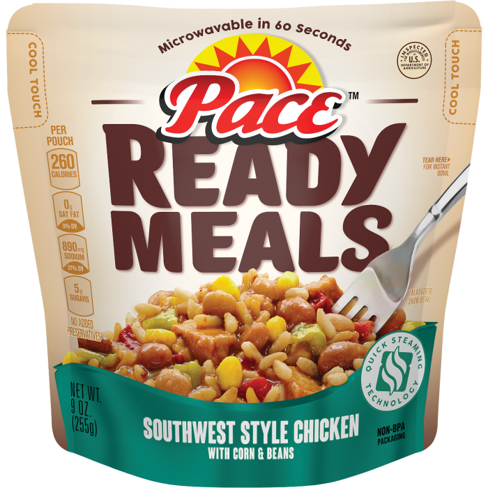 Southwest Stile Chicken with Corn & Beans Meal