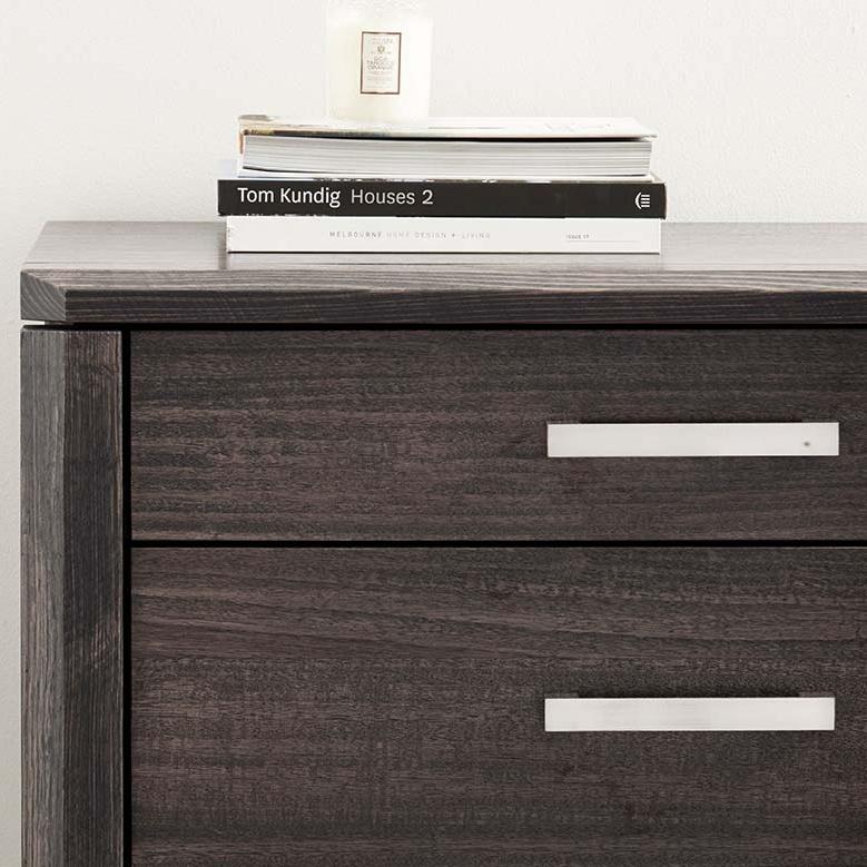 Detail image of the  Maitland Tallboy (5 Drawer), Charcoal from Forty Winks