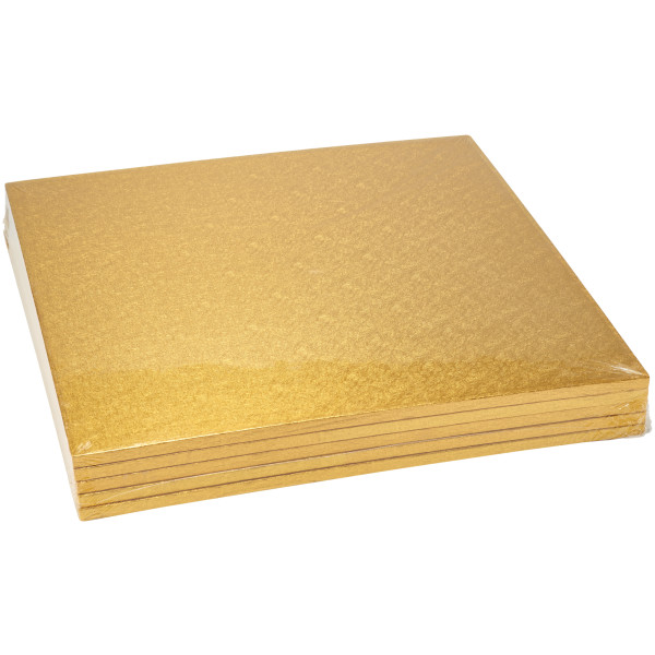 18" Square Gold Foil Cake Board