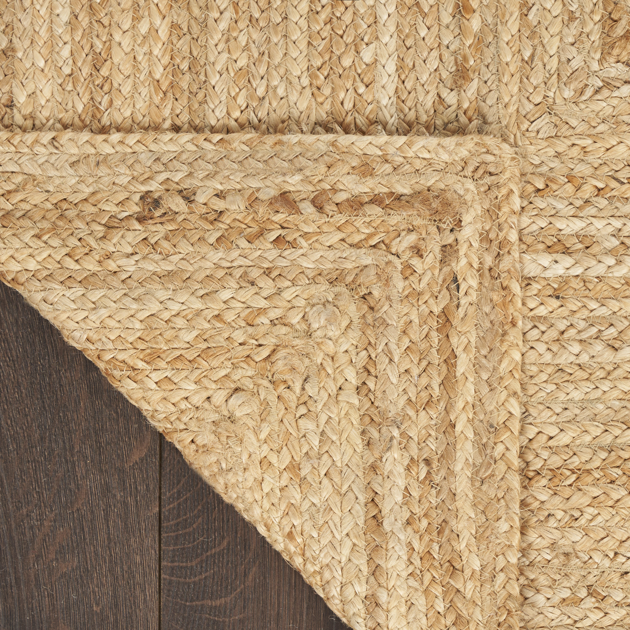 Nourison Natural Jute 8' x 10' Natural Farmhouse Indoor Rug