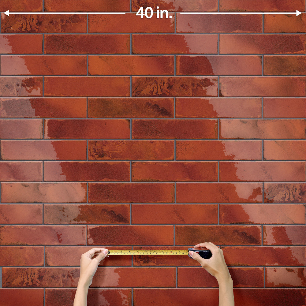 Luca Lava with Antimicrobial Glaze 3-1/8 in. x 12-3/8 in. Ceramic Wall Tile