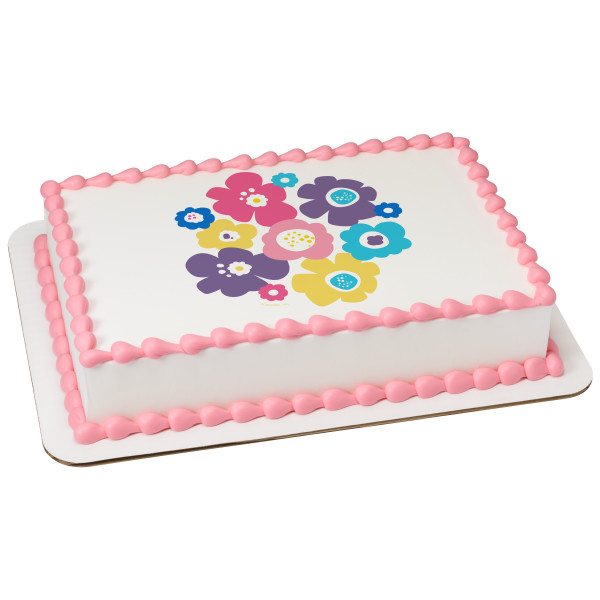 Bohemian Poppies PhotoCake® Edible Image®