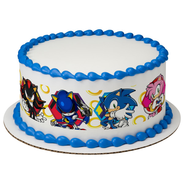 Sonic Let's Roll PhotoCake® Edible Image® Strips