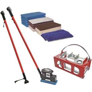 Square Scrub, SS EBG-9-DLX-BAT2 Battery Doodle Scrub Deluxe with Extra Battery Handle, 10.5", Orbital Floor Machine