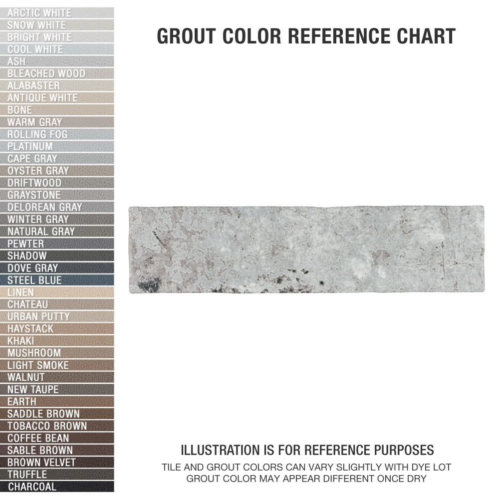 London Grey Glossy 3 in. x 12 in. Ceramic Wall Tile