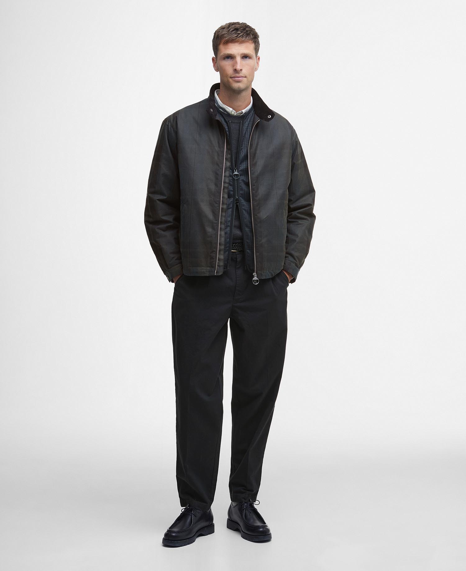 Wachsjacke Harrington Check image number 1