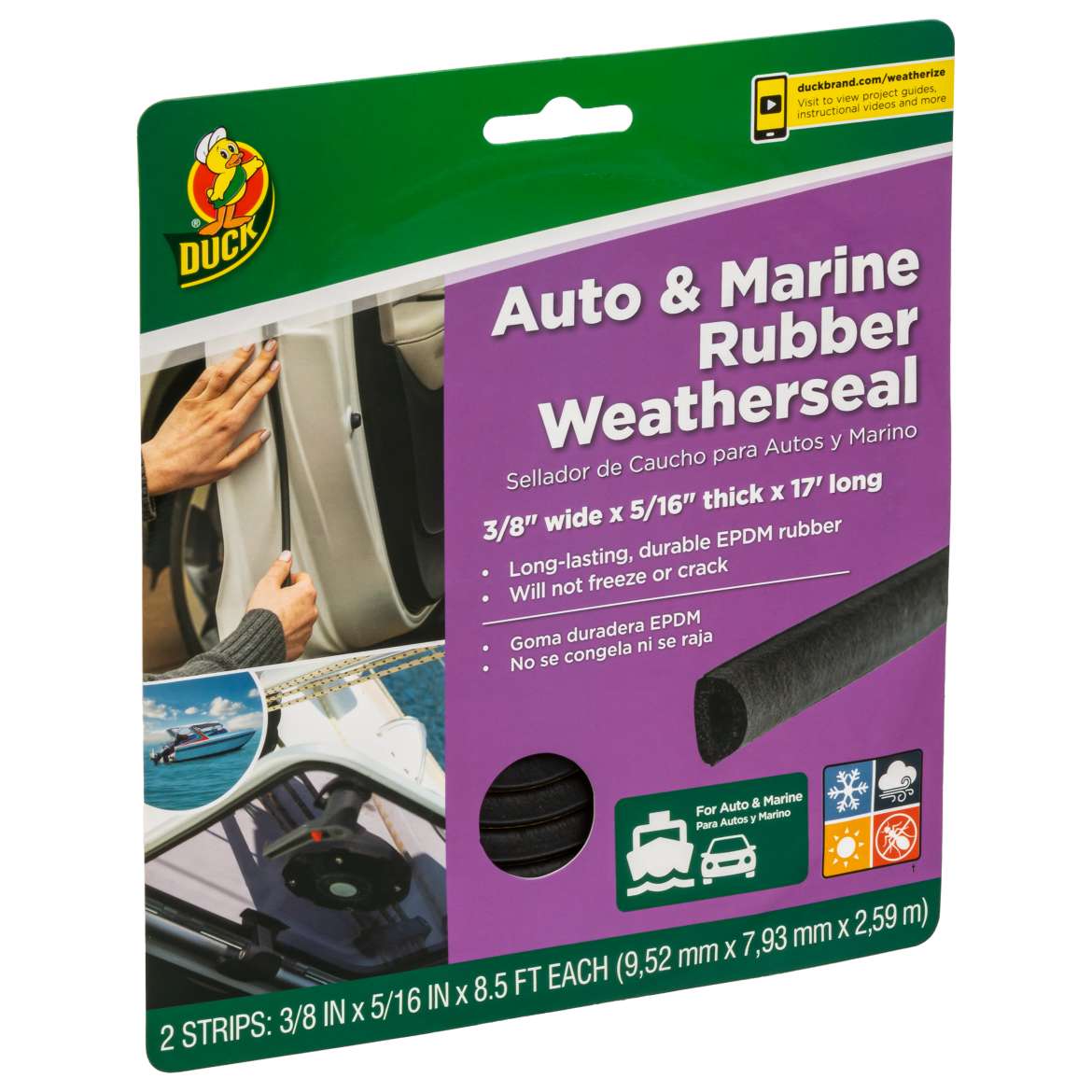 Duck® Auto & Marine Rubber Weatherseal