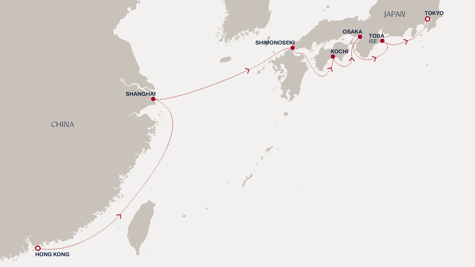 Itinerary map