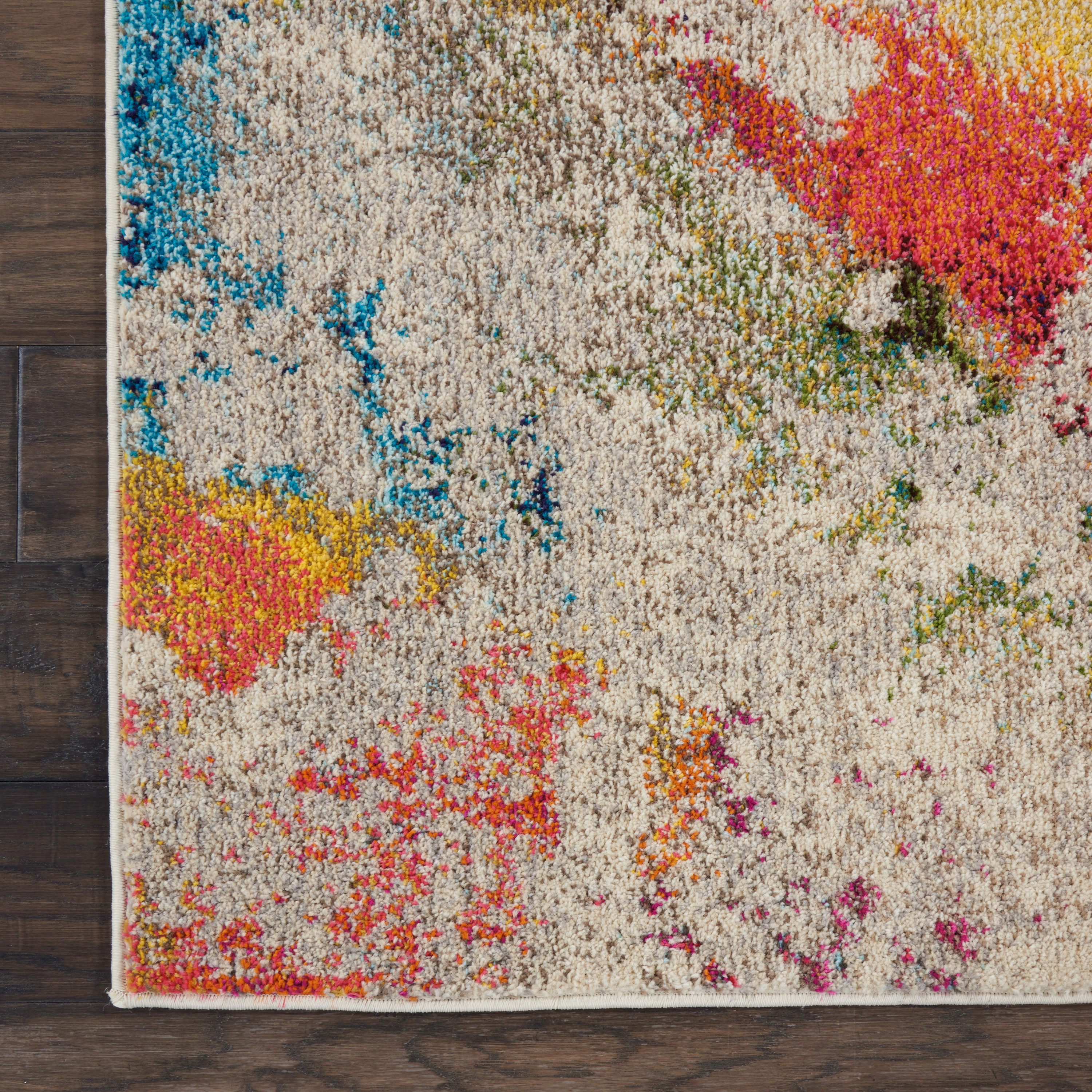Nourison Celestial 5'3" x 7'3" Ivory Multicolor Modern Indoor Rug
