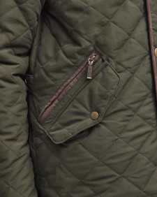 Shoverler Quilted Jacket Dark Olive