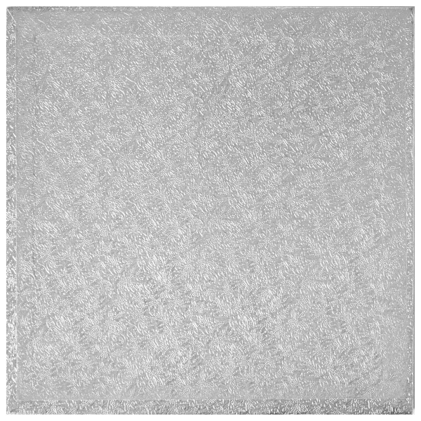 8" Square Silver Foil Cake Board