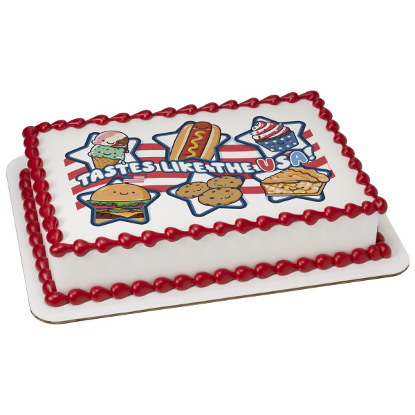 TASTES LIKE THE USA! PhotoCake® Edible Image®