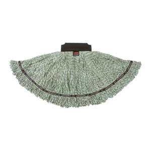 Rubbermaid Commercial, Maximizer™, Microfiber Looped-End Wet Mop Head with 5" Headband, Medium, Green