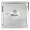 Two-thirds-size Super Pan V® solid stainless steel cover