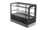 48-inch-wide 120-volt cubed-glass countertop Refrigerated deli display case with rear access