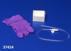 Argyle™ Graduated Suction Catheter Tray with Chimney Valve, 18 Fr.