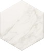 Marble Obsession Arabescato 8″ Hexagon Field Tile Matte