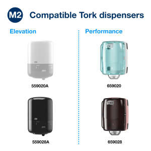 Tork, M2 Premium Extra Soft, 300ft Center-pull Towel, 1 ply, White