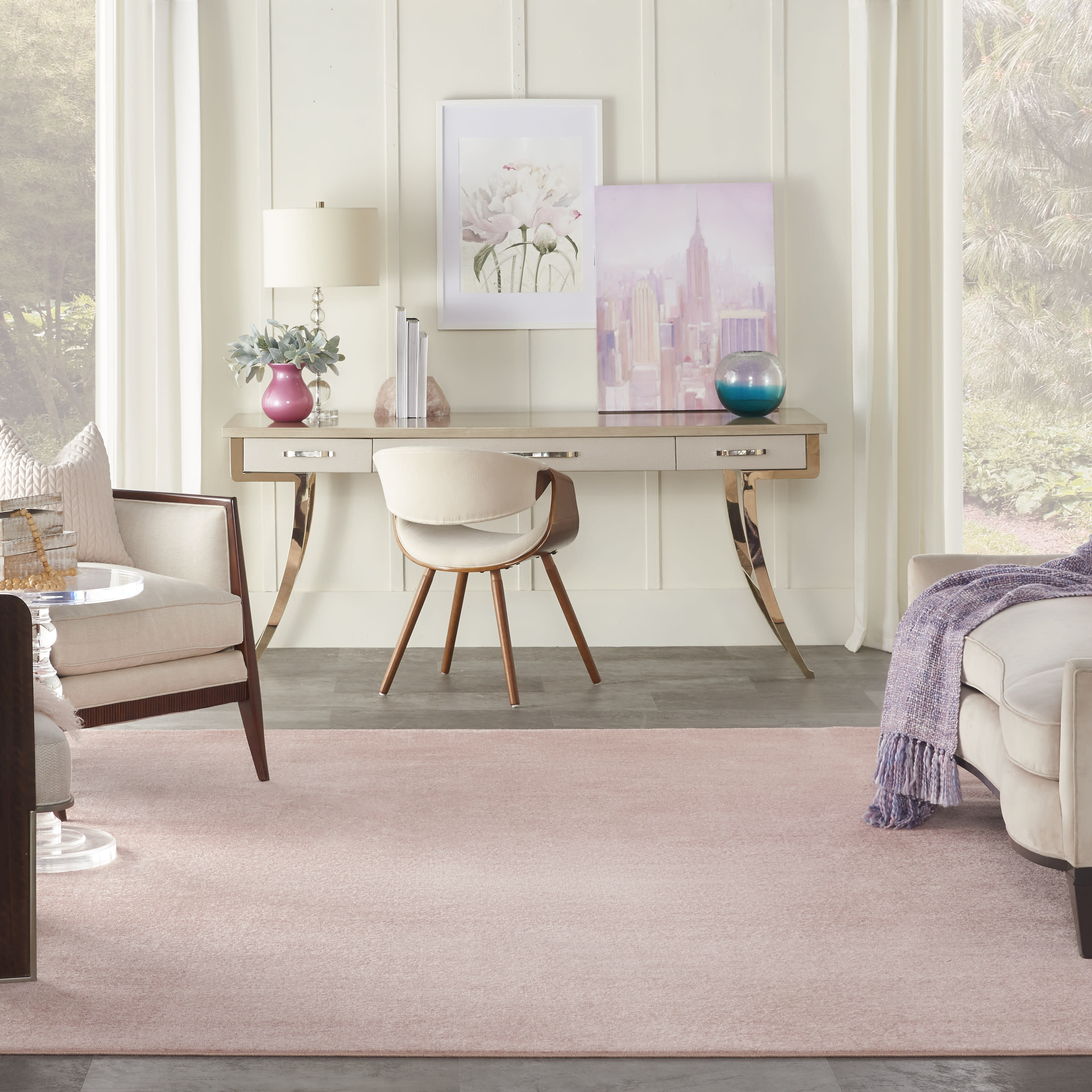 Nourison Nourison Essentials 8' x 10' Pink Outdoor Rug