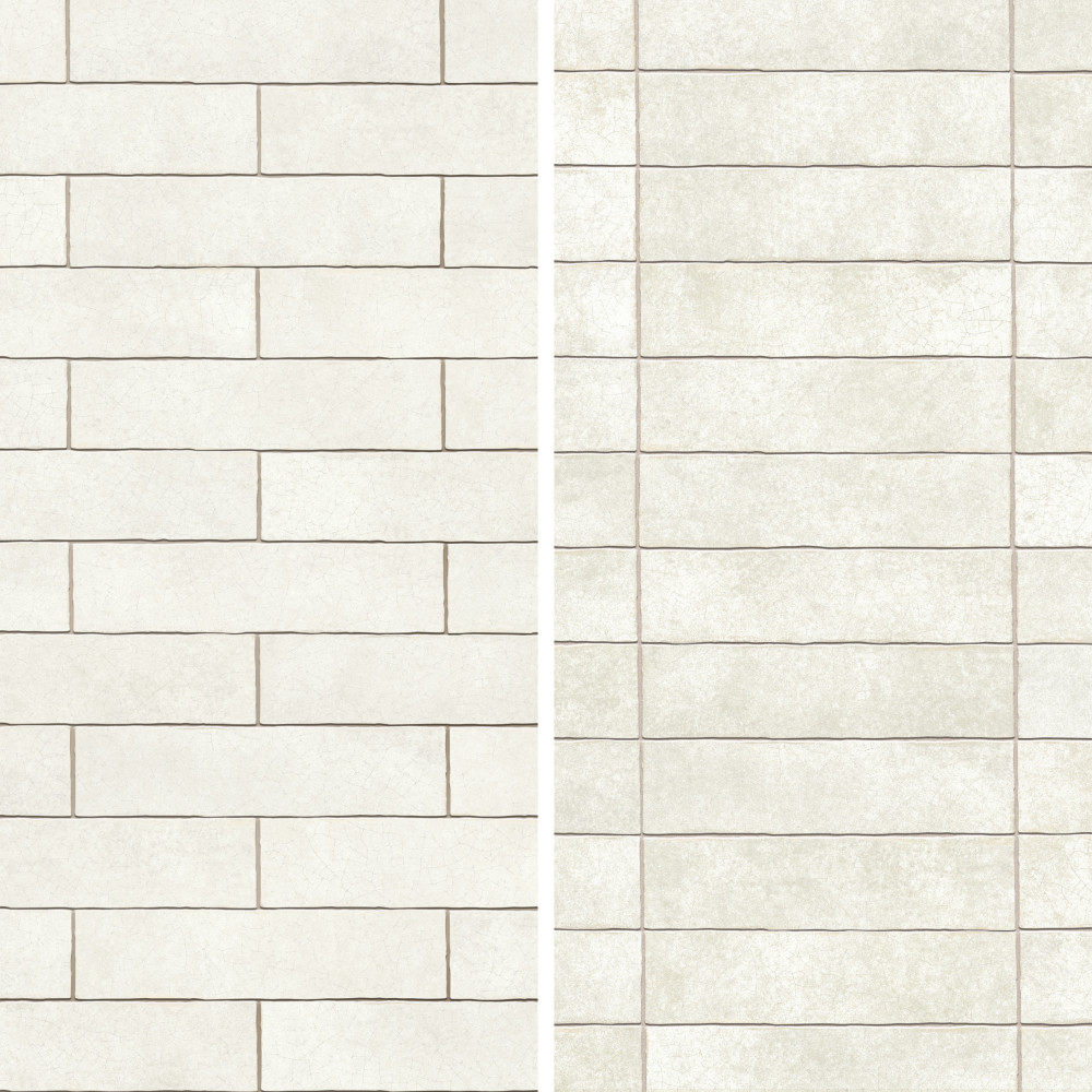 Crackle Cream 2-7/8 in. x 11-7/8 in. Ceramic Wall Tile