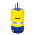 Ericson® Straight Blade Plug 15A 125V ac Solid Brass Blade NEMA 5-15P Plug Connection 2-Pole 3-Wire Yellow