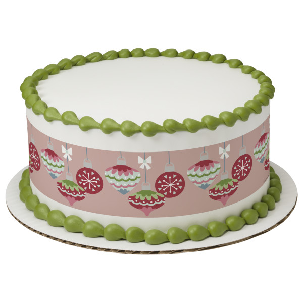 Christmas Ornaments PhotoCake® Edible Image® Strips