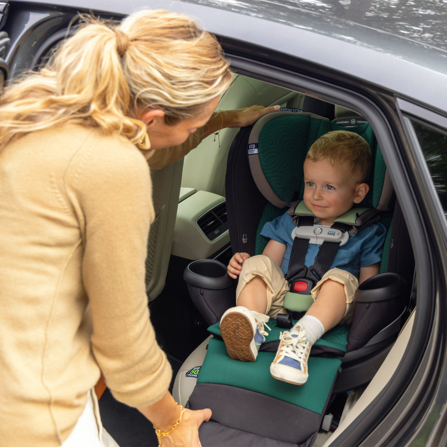 Revolve360 Extend All-in-One Rotational Car Seat with Green & Gentle Fabric