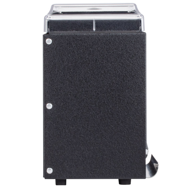 One-sided wrapped straw dispenser in black