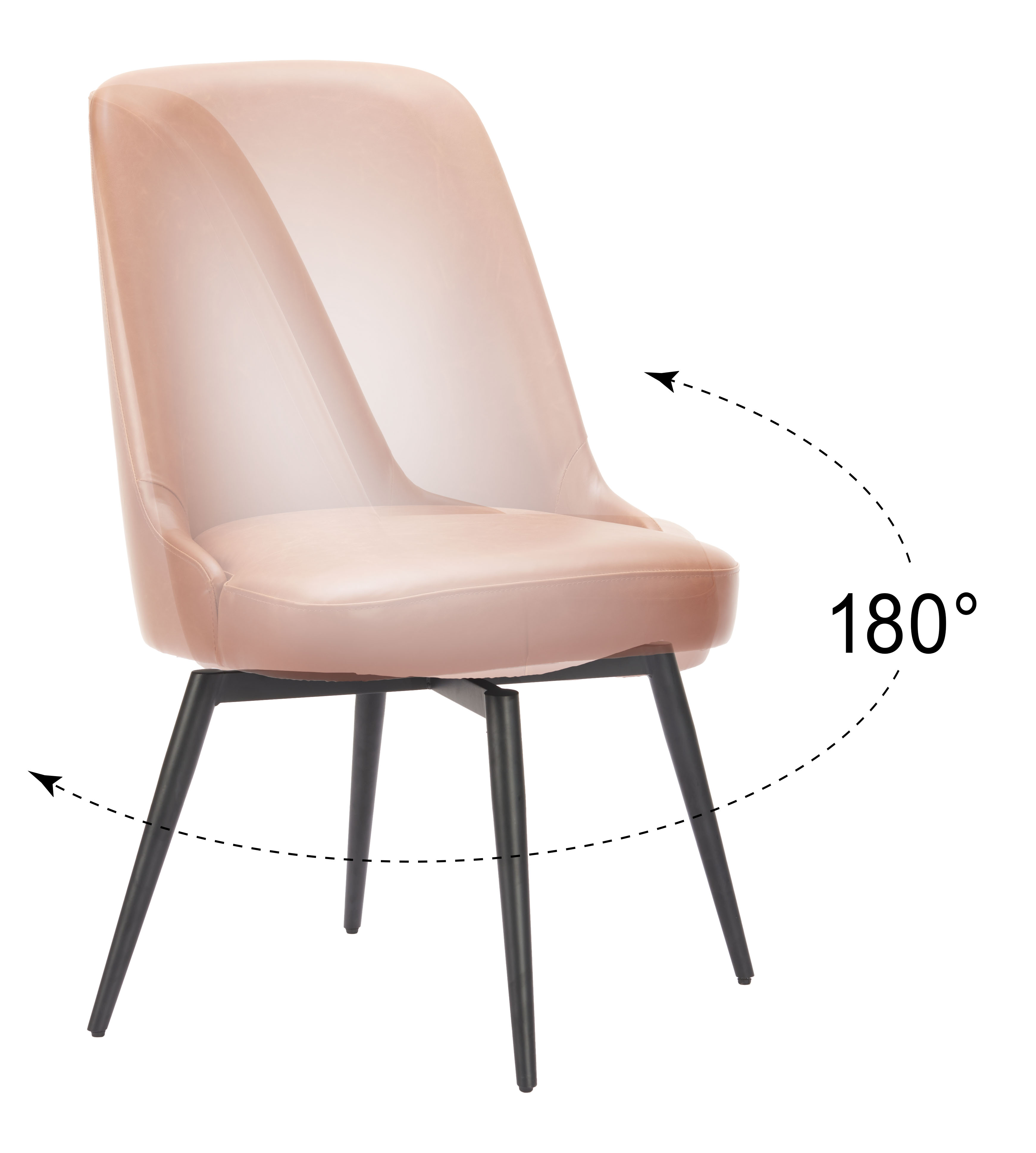 Keppel Swivel Dining Chair (Set of 2) Brown product image