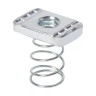 Zinc Plated Spring Nut 1/4in-20 Thread