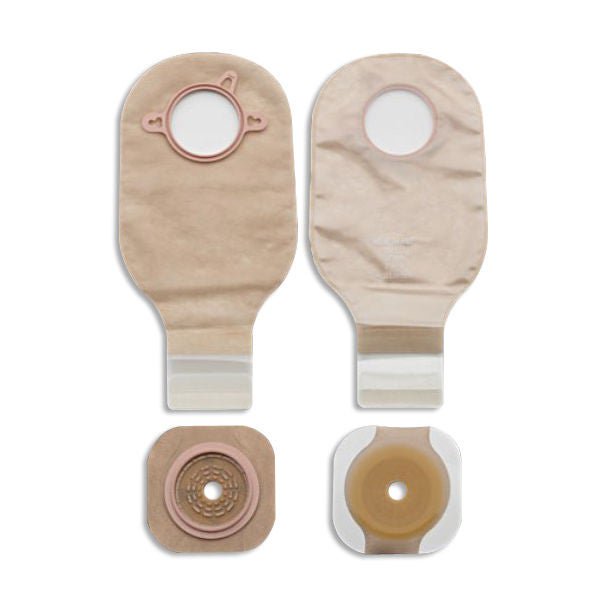 New Image™ 19006 Two-Piece Ileostomy/Colostomy Pouch, 120mm Flange, Yellow Match