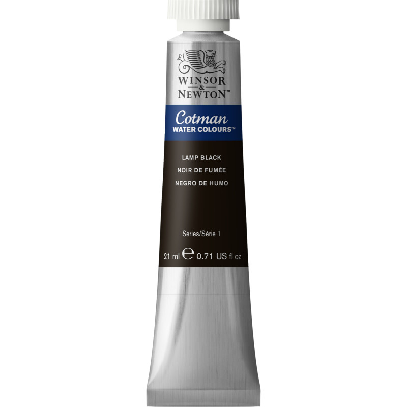 Cotman Watercolor Paint, 21 mL Tube, Lamp Black