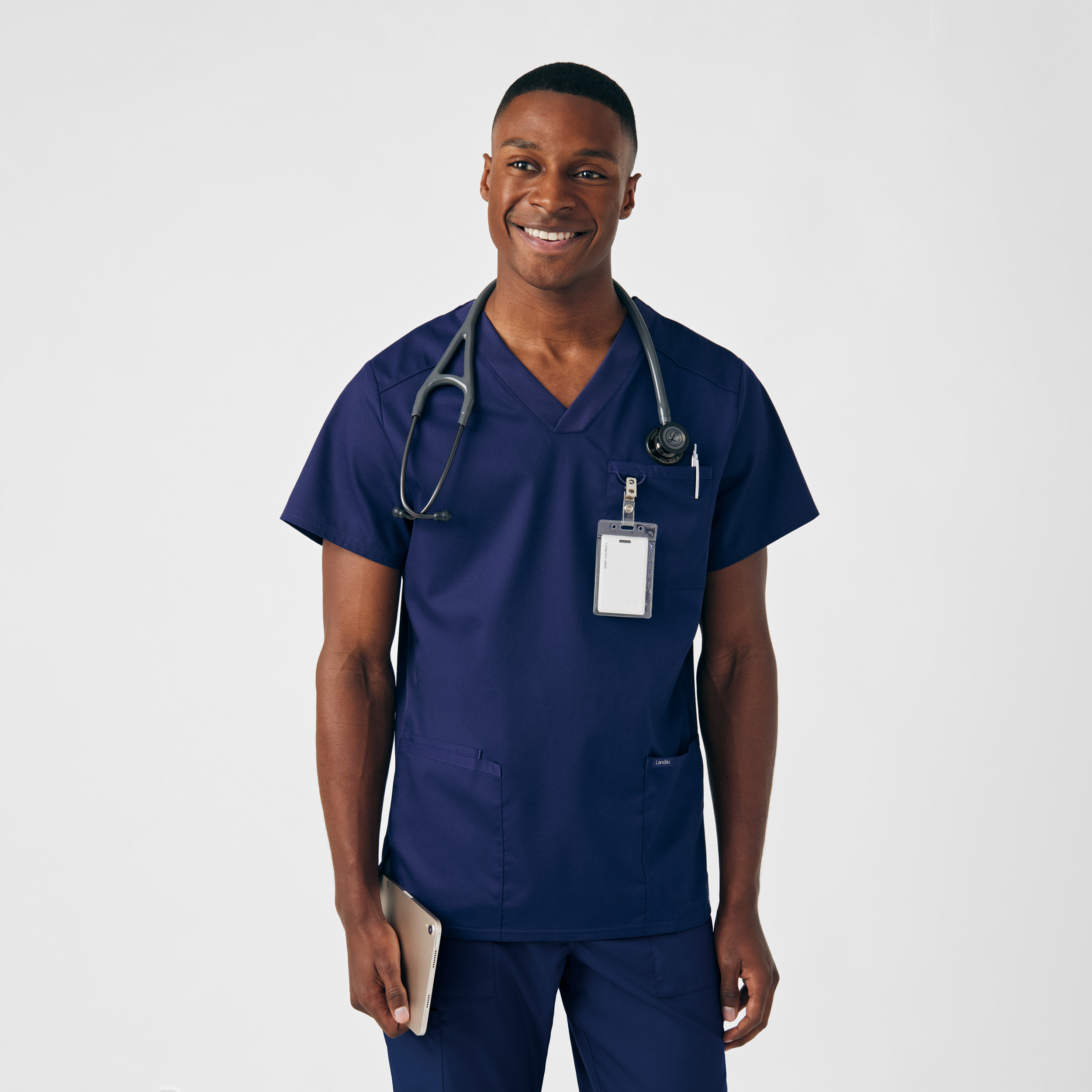 Landau ProFlex LT109 NEW Men‘s 4-Pocket V-Neck Scrub Top-Landau