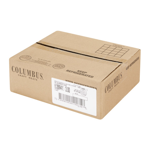 COLUMBUS(r) Sliced Calabrese Salame 12/4OZ . C1RA - Front Right Closed Case (Hi Res)