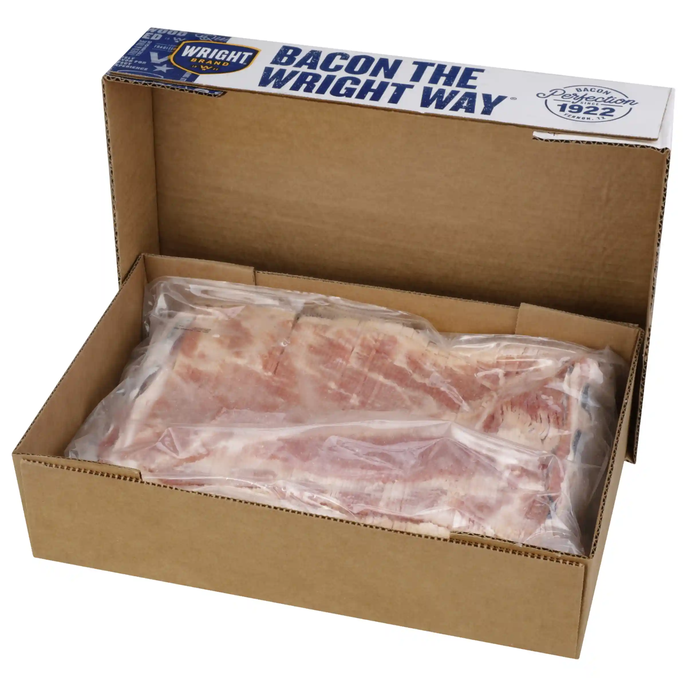 Wright® Brand Naturally Applewood Smoked Regular Sliced Bacon, Bulk, 15 Lbs, 14-18 Slices per Pound, Gas Flushed_image_31