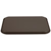 12" x 16" polypropylene fast-food tray in brown