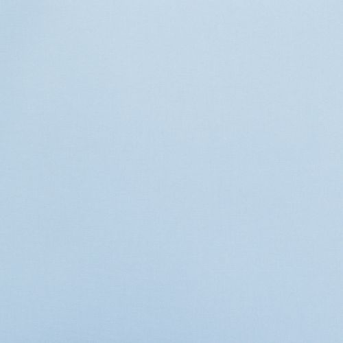 Light blue fabric-like wall covering occupying the entire frame, evenly lit and smooth with subtle horizontal texture; minimal interior context with no visible fixtures, windows, or objects.